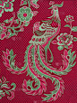 孔雀图案面料