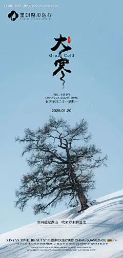 源文件下载【大寒节气移动端海报】编号：37560028388696631