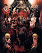 Anime 3369x4256 Cocytus (Overlord) Crossdress horns Demiurge (Overlord) heterochromia Mare Bello Fiore (Overlord) glasses Overlord (anime) Overlord II pointed ears Sebas Tian (Overlord) so-bin weapon wings Aura Bella Fiora (Overlord) Shalltear Momonga Alb