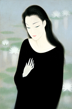 MoMoreCha采集到鹤田一郎版画《美人绘》