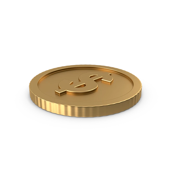 Dollar Coin Side-花瓣网