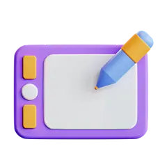 Graphic Tablet 3D Illustration