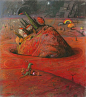 Shaun Tan - No safe passage, pastel, A2