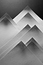Abstract Mountain Shape Paper