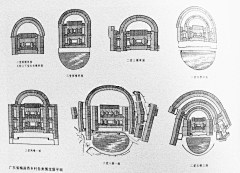 巫人记采集到中国古代建筑构建线稿