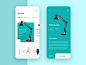 Product App Interface store creative cart ecommerce app android ios interface trend 2019 typography ui design product applicaiton light lamp application product app illustration app design ux ui