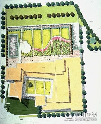 园林景观网-达拉斯联邦储备银行屋顶花园设...
