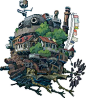 8-Bit Howls Moving Castle Created by Zoë Nowak Shirts and prints available for purchase at Redbubble