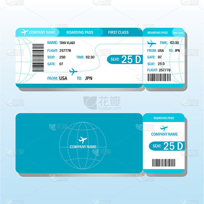 Air tickets design t...