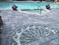 Pebble Mosaic Pool Patio: 