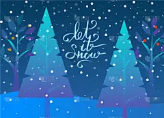 雪,让,杉树,传统,短语,请柬,事件,树,问候