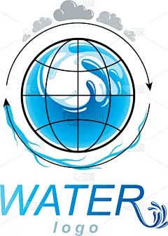 矿物质,纯净水,图标,抽象,生物学,湿,纯净,清新,环境,流动