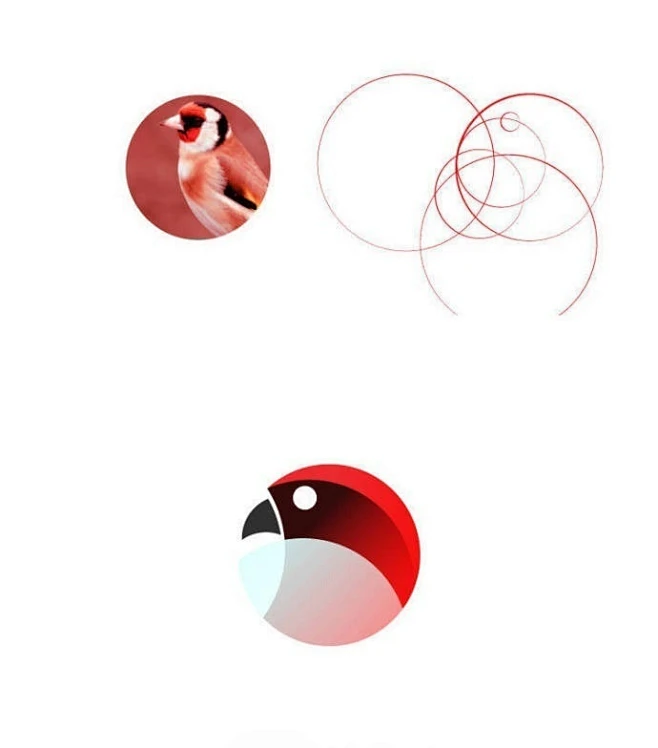 #设计秀# 尺规作图重要性 / 设计师通过简单的圆形组合设计出了许多出众的LOGO设计，而且对于其特点特征传达的同样恰到好处。 -花瓣网