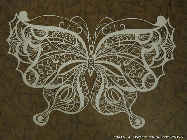 国外剪纸艺术：蝴蝶