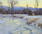 "River Ice" oil on linen 16x20