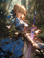 Fate｜Saber第四弹｜AIGC