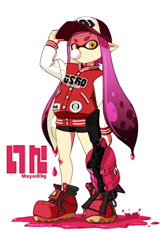 鱼美姬采集到splatoon