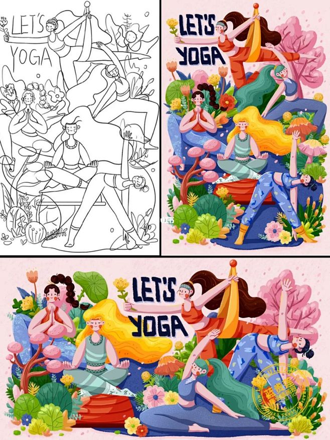 原创插画|一节课学会毛边扁平风插画 : ...