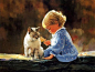 金色童年-Donald Zolan温馨的儿童水彩画（二）