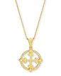 Aegean Diamond Round Cross Pendant Necklace@北坤人素材