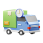 Delivery Truck 3D Illustration