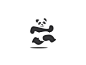 可爱的 熊猫 LOGO图形设计 ​​​​