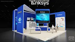 【LINKSYS】展台设计分享 – 52展览设计