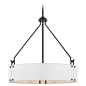 Halter Matte Black Pendant by Nuvo Lighting