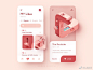 #ui设计# #app设计# 粉色系优秀的app界面ui设计分享 ​​​​