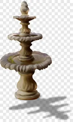 手绘喷泉塔装饰图案PNG图片 来自PNG搜索网 pngss.com 免费免扣png素材下载！