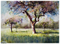水彩风景画欣赏-彩笔绘 - dudupo.com#水彩画#