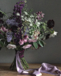 purple monochrome bouquet
