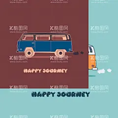 复古巴士  - 源文件下载【酷图网】矢量汽车,手绘插画,复古巴士,房车,旅游巴士,旅游车,野营房车,露营房车,车轮上的家,移动房车,旅行,野餐,房车营地,野外露营,野外房车,旅游房车