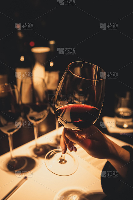 事件,玻璃杯,红葡萄酒,女人,拿着,饮料...
