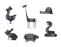 Even More Calligraphy Animals