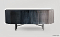 Misty Venice sideboarddesigned by Artefatto design Studio for Gallotti & Radice. The sideboard is a wooden structure covered by 6mm tempered glass, decorated by hand with an exclusive treatment. Patinated bronze lacquered base and inside part. Supplie