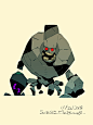 Stone Golem, Satoshi Matsuura : Posted a picture to the patreon. 
Full size JPG and PSD can be downloaded according to the amount of support. 
https://www.patreon.com/satoshi_matsuura