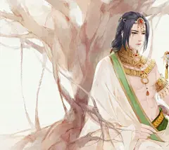 古装妖孽帅哥古风美男子古代公子 动漫美少年二次元同人 精美插画漫画唯美手绘