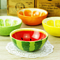 瓷餐具 米饭碗汤碗 日式创意居家可爱碗陶瓷碗 彩绘水果碗