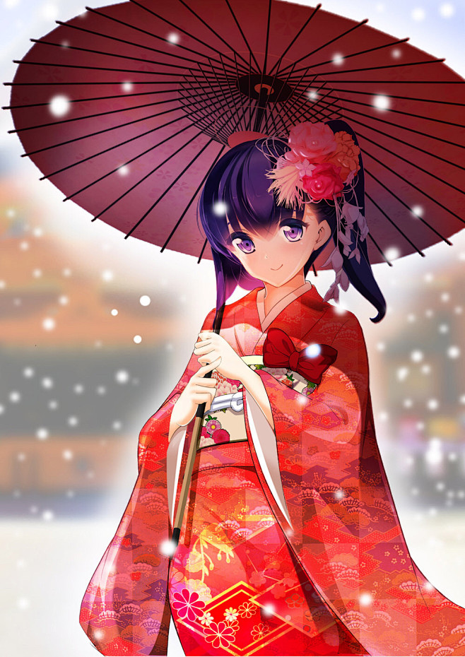 动漫二次元和服少女