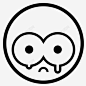 悲伤睁大眼睛流泪图标 标识 标志 UI图标 设计图片 免费下载 页面网页 平面电商 创意素材