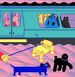 今日开工，发张年前的图，画给德国杂志&lt;ZEIT LEO&gt;

&lt;ZEIT&gt;是德国时代新闻杂志，之前有个聊了半年的大型插画活要画各种敏感词于是怂了不敢接..leo是他们的儿童杂志，内容安全绿色，文章讲伊斯坦布尔地铁站有饮料瓶回收机器可以充值兑换地铁票。画了一车土耳其
新年说多两句很推荐大家去土耳其旅游 ​​​​...展开全文c