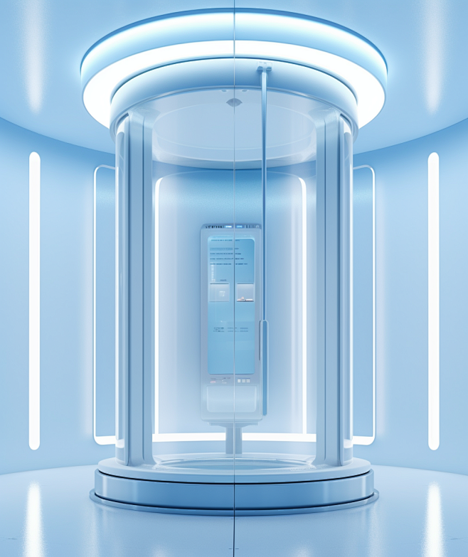 a futuristic space w...
