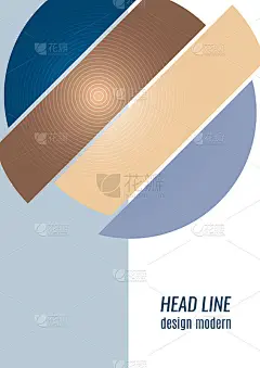 色彩鲜艳的圆形切割部分。现代抽象背景。为商务演示，传单，海报和邀请设计布局。向量