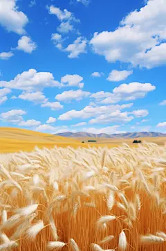 AI数字艺术毛绒风秋季风景插画背景图