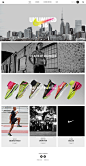 Nike City Pages - Web Graphics : Web page design, web graphics for Nike City Pages.