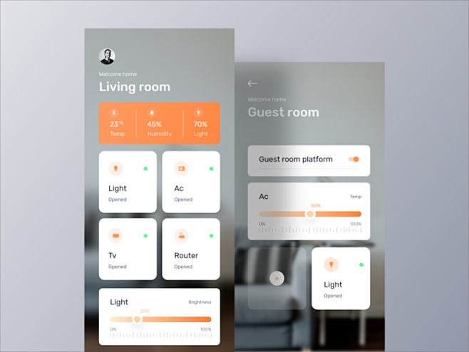 Smart Home  App UI f...