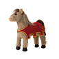 Plüschpferd für kleine Ritter-Fans. Pferd für kleine Kinder ab 2 Jahren.