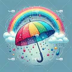 雨伞 雨 自然 天气 户外 风暴 雷雨 气候 人工智能生成