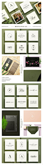 女性品牌植物花卉元素LOGO合集包 Botanical Logo Kit :  